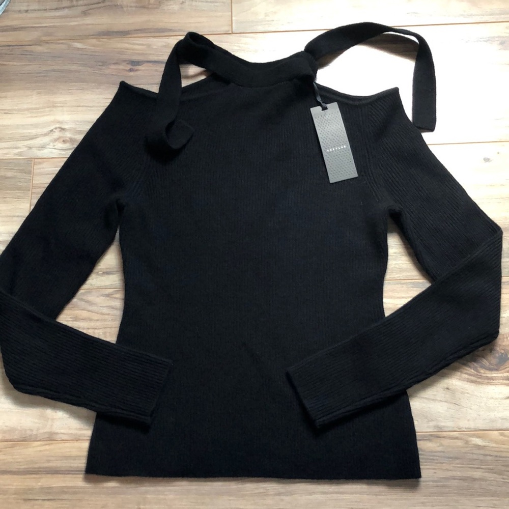 Zoe Jordan new with tags cashmere cut out shoulder